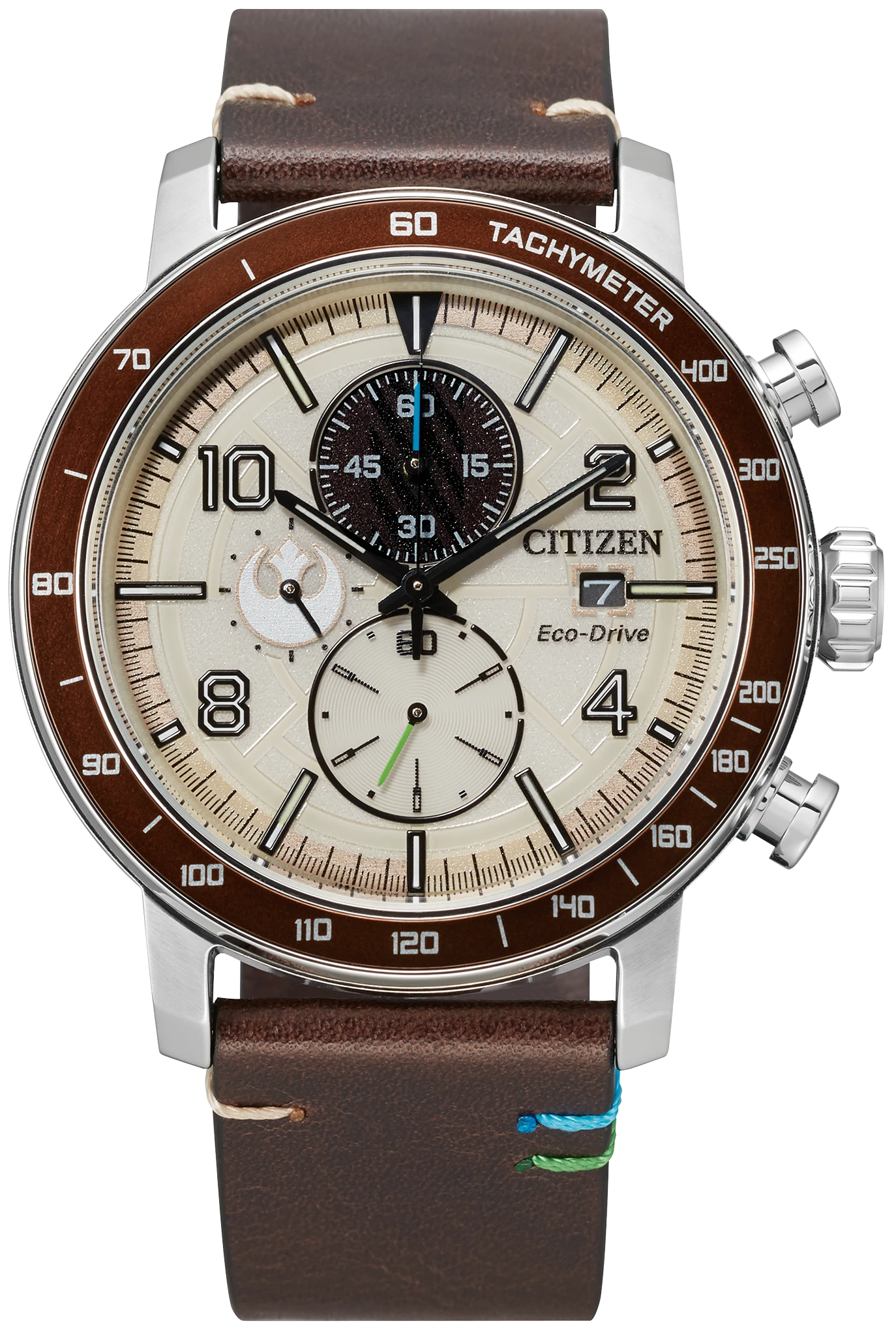 Luke Skywalker Beige Dial Leather Strap CA0760-09W | CITIZEN